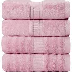 Bamboo Towels Unique Bargains ViscoseDerived Bath Towel Pink