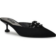 Shoes Nine West Women's Weeka Slip On Pointy Toe Dress Mule Pumps Black