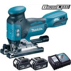 Makita Jigsaws Makita djv181z 18v lxt li-on brushless jigsaw with 2 x 5.0ah batteries & charger