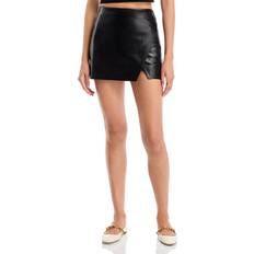 Polyurethane Skirts Alice + Olivia and Siobhan Faux Leather Mini Skirt Black