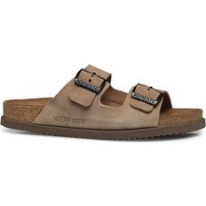 Nerio Velvet Leather Men's Slide Sandals Warm Grey Men x