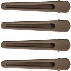Hairclip Set Matte Brown