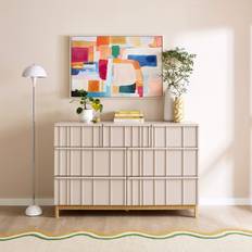 Elements Thompson Wide 7 Mushroom Mushroom Chest of Drawer