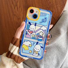 PlayMc Cute Hello Kitty Kuromi Pochacco Phone Case for iPhone15 14 Plus 13 12 11 Promax-as the picture-iPhone 14 Pro Max