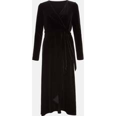 Phase Eight Women's Julia Black Velvet Wrap Dress