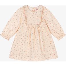 Girls Cherry Cotton Dress - Pink