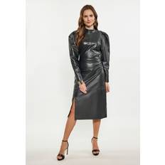Skinnimitation Klänningar Faina Kleid Schwarz Basic für Damen