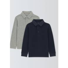 Multicoloured Polo Shirts John Lewis Kids' Pique Cotton Polo Shirts, Pack of 2, Multi