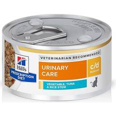 Hill's Science Diet c/d Multicare Urinary Care Vegetable, Tuna & Rice Stew Wet Cat Food 12/2.9