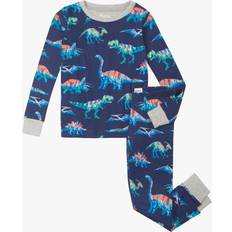 Organic/Recycled Materials Nightwear Hatley Imagine Dinos Cotton Pajama Set - Blue