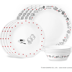 Oven Safe Dinner Sets Corelle hello kitty 12-piece Dinner Set