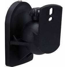 Low Profile 7.5 lb Capacity Speaker Wall Mount Brackets Pair Black