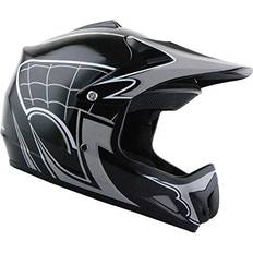 Motorcycle Helmets Wow Youth Kids Motocross BMX MX ATV Dirt Bike Helmet Spider Web Black