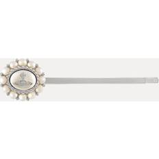 Vivienne Westwood Brooches Vivienne Westwood Amaya Bobby Pin Platinum Creamrose Pearl Brass - Platinum/Creamrose