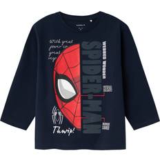 Blå Bluser & Tunikaer Name It Dark Sapphire Ako Spider Bluse