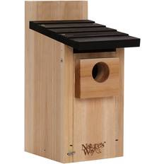 Beige Garden Ornaments Nature's Way Bird Products CWH3 Cedar Bluebird Box