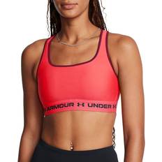 Under Armour Sports-BH'er Under Armour Damen Sport-BH Mid Crossback - Racer Rot/Cardinal/Schwarz