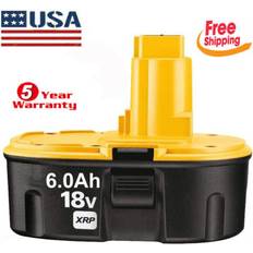 Dewalt 6.0ah dc9096 battery for 18v li-ion battery dw9098 dc9099 dc9096-2s Yellow