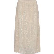 Beige - Midinederdele Liberté Paige Skirt - Cream Sequins