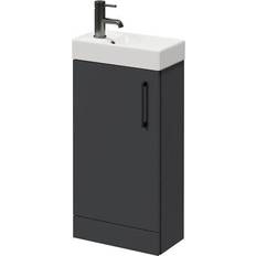 Napoli Compact Gloss Grey 400mm Vanity Unit