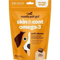 Pets Go, RPG! Skin & Coat Omega-3 Chews Dog for Skin Hair Fish & Cheese 60ct