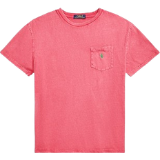 Linen T-shirts Polo Ralph Lauren Classic Fit Pocket T-shirt - Pale Red