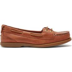 Women Boat Shoes Chatham Bali - Red Brown