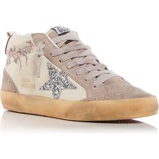 Natural - Women Shoes GOLDEN GOOSE Mid Star Low Top Sneakers - Women's