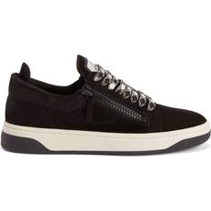 Shoes Giuseppe Zanotti GZ94 low-top sneakers men Rubber/Velvet/Fabric Black