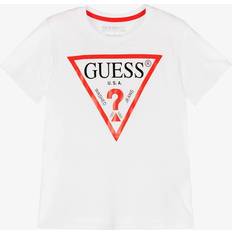 Marrone Magliette Guess T-shirt - Bianco