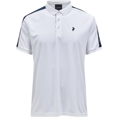 Peak Performance Herr Pikétröjor Peak Performance Player Polo Men - White/Salute Blue