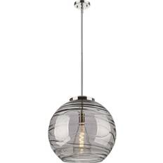 Innovations Lighting Athens Deco Swirl Polished Nickel Pendant Lamp 18"