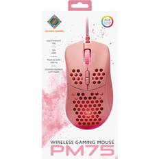 Pink gaming mouse Deltaco PM75 Ultra-Light RGB Pink