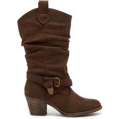 Polyurethane - Women High Boots Rocket Dog Sidestep - Brown