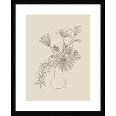 Birch Lane Floral Study 2 Black Framed Art 17x21"