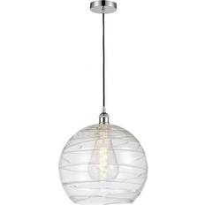 Innovations Lighting Athens Polished Chrome/Clear Deco Swirl Pendant Lamp 13"