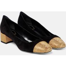 Bonnie embellished suede pumps