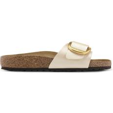 Birkenstock big buckle Birkenstock Madrid Big Buckle Birko-Flor - White/Graceful Pearl