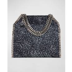 Stella McCartney Falabella Mini Bouclé Tote Bag, Woman, Speckled blue U