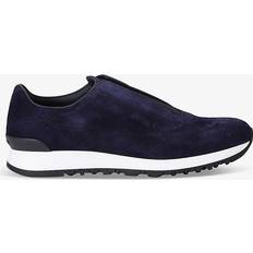 John Lobb Mens Vy Lift Leather Low-top Trainers Eur Men NAVY