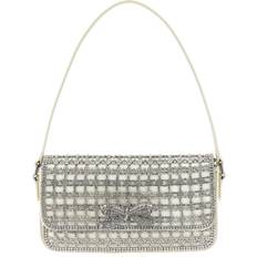 Bags Self-Portrait 'Champagner Crystal Baguette' Umhängetasche Weiß male