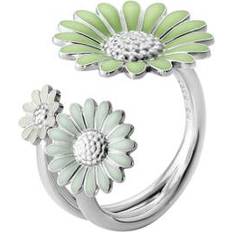 Georg jensen daisy ring Georg Jensen Daisy Ring - Silver/Green