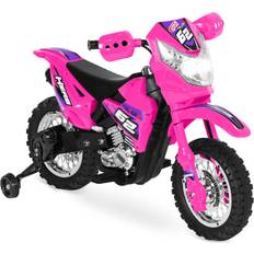 Toys Best Choice Products Sold by: 6V Kids Electric Battery Powered Ride On Motorcycle w/ Training Wheels Lights Music Hot Pink