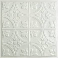 Tiles ACP Great Lakes Tin 2ft 2ft Jamestown Matte White Lay-In Ceiling Tile