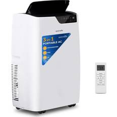 SereneLife single duct portable air conditioner 12000 btu cooling ashrae White