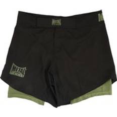 Martial Arts MMA Shorts Metal Boxe Dual Noir