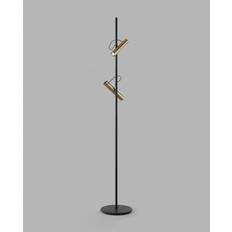 LIGHT-POINT Golvlampor & Markbelysning LIGHT-POINT Spirit F1 Dim Mässing/Svart Golvlampa