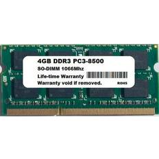 Western Digital 4gb ddr3 pc8500 1066 mhz pc3-8500 laptop memory sodimm ram for apple mac 4 GB