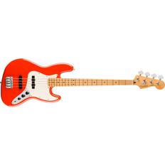 Rosa Elbasar Fender Player II Jazz Bass, Coral Red Bass Guitar