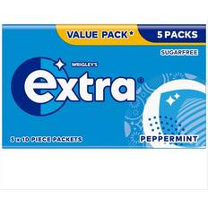 Wrigley's sugar free chewing gum extra peppermint 6x46